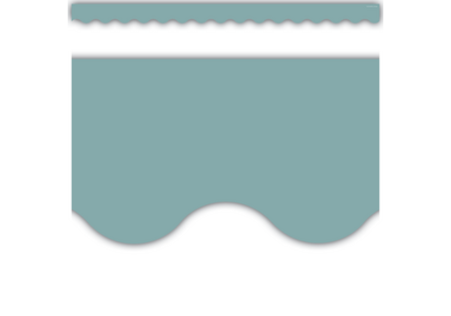 Teacher Created Resources Calming Blue Scalloped Border Trim