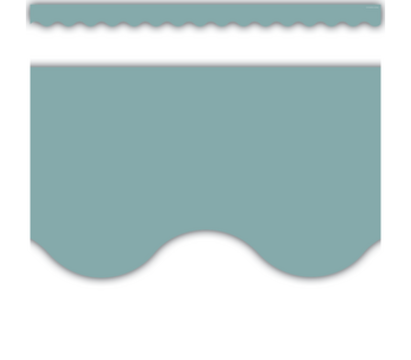 Calming Blue Scalloped Border Trim