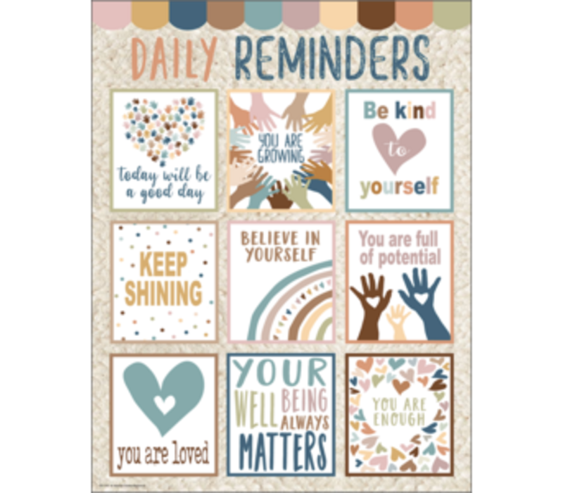 Everyone is Welcome Daily Reminders Chart