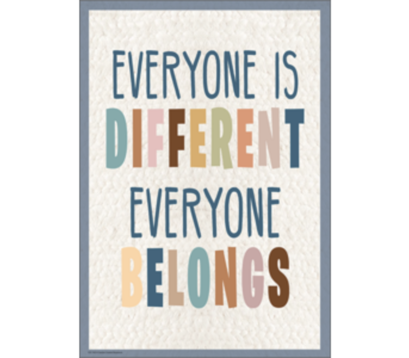 Everyone is Different, Everyone Belongs Positive Poster