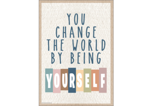 Teacher Created Resources You Change the World by Being Yourself Positive Poster*
