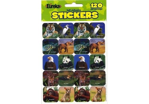 EUREKA Endangered Animals (real photos) Stickers