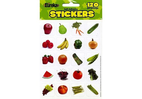EUREKA Fruits & Vegetables  Stickers (Real Photos) (D)*