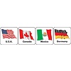 EUREKA World Flags Stickers (20 countries)