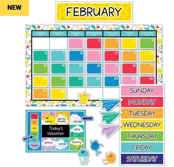 Happy Place Calendar Bulletin Board Set* - Learning Tree Educational ...