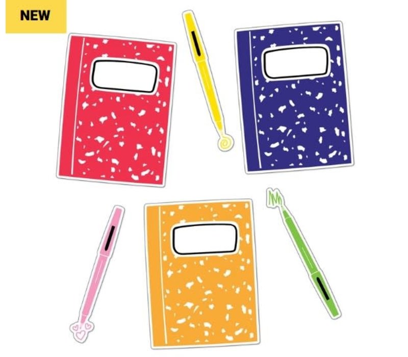 Notebooks and Pens Cut-Outs/Accents