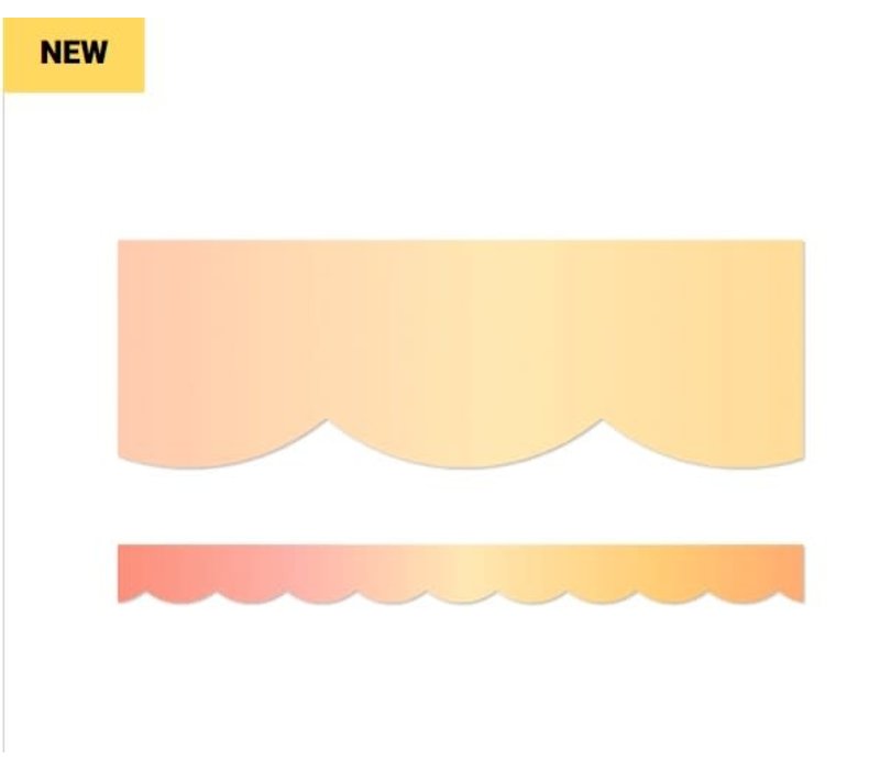 Safari Sunset Scalloped Border* (D)