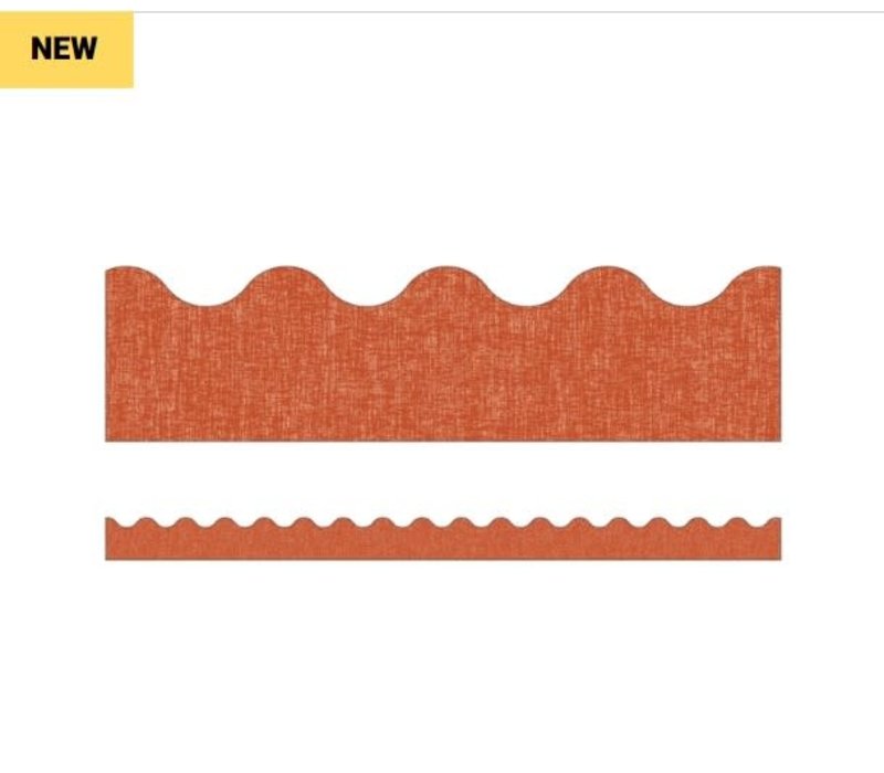 Terracotta Linen Border* (D)