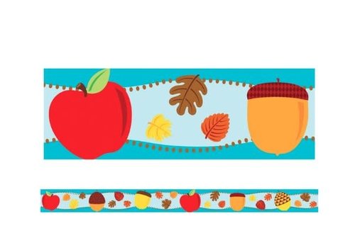 Carson Dellosa Apples & Acorns Straight Borders (D)