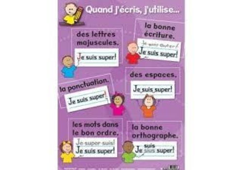 POSTER PALS Quand j'ecris, j'utilise Poster*