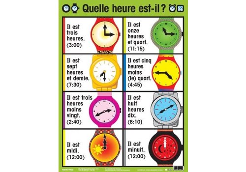POSTER PALS Quelle heure est-il? poster*