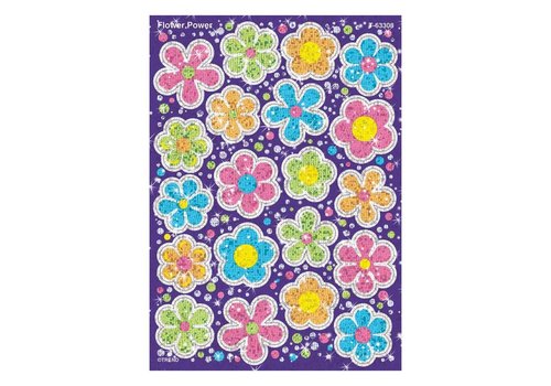 Trend Enterprises Flower Power Sparkle Stickers*