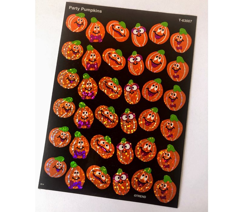 Party Pumpkins Sparkle Stickers*