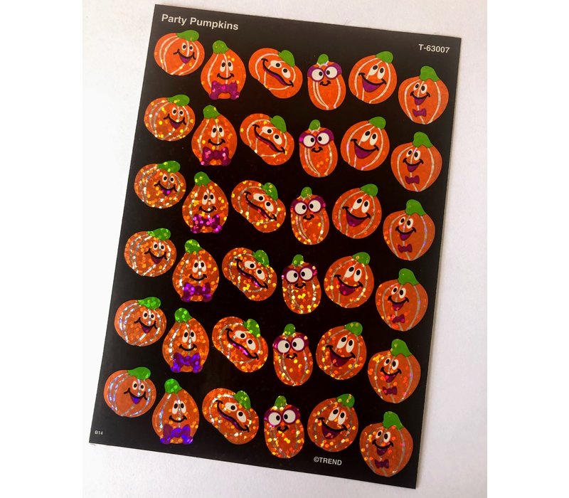 Party Pumpkins Sparkle Stickers