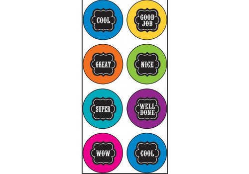 Teacher Created Resources Chalkboard Brights Mini Stickers