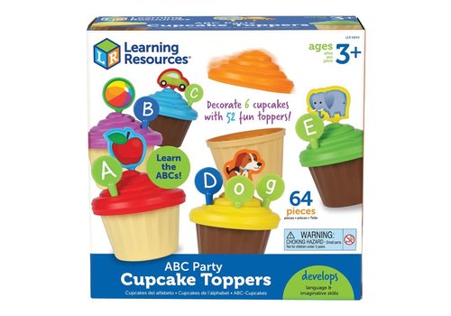 Learning Resources ABC Party Cupcake Toppers (D)