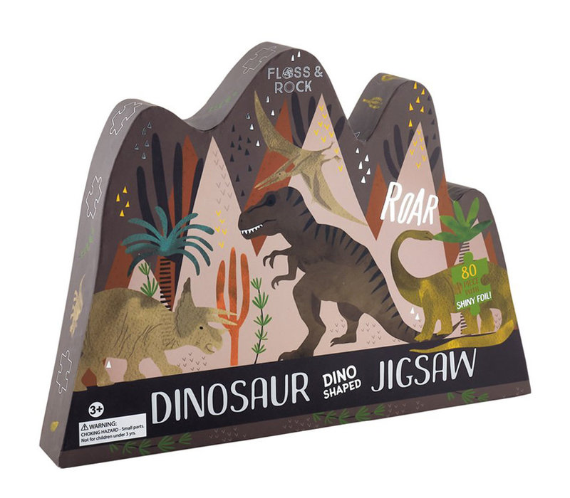 Dinosaur 80-piece Puzzle (Floss & Rock)