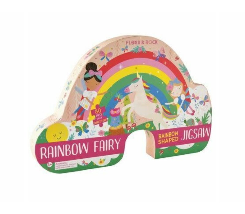 Rainbow Fairy 80-piece Puzzle (Floss & Rock)