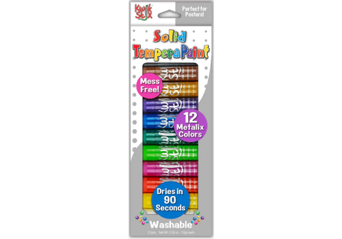 THE PENCIL GRIP COMPANY Kwik Stix, Set of 12 Metalix Colors*