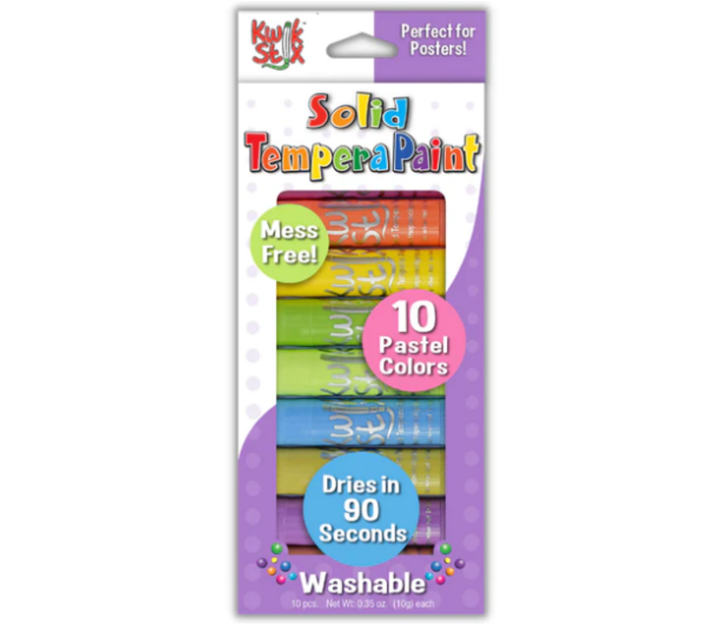 Kwik Stix,  Sold Tempera Paint Pastel 10 Pack
