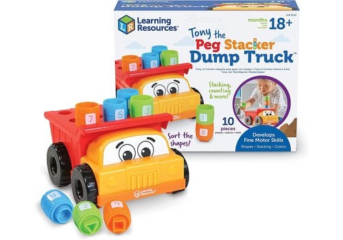 Learning Resources Tony the Peg Stacker Dump Truck