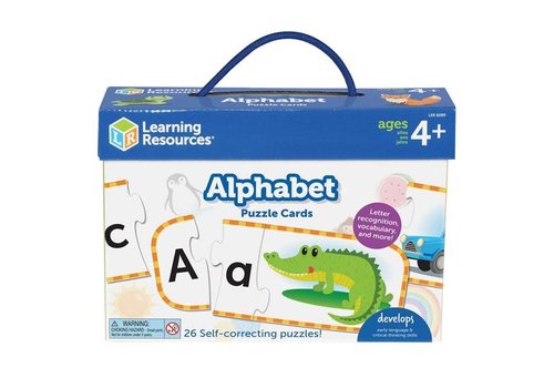 Learning Resources Upper and Lowercase Alphabet Puzzle Cards