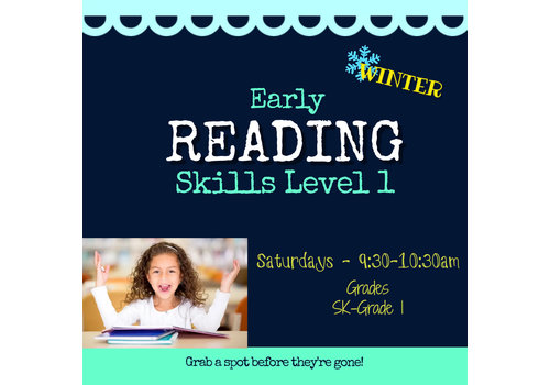 Early Reading Skills  - Level 1 WINTER  2026 Saturdays 9:30-10:30 am*