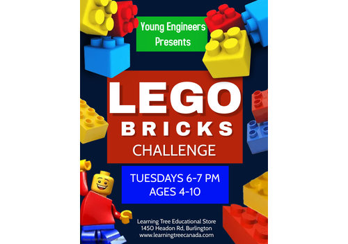 Young Engineers LEGO Bricks Challenge Tuesdays 5:45-6:45pm SPRING *