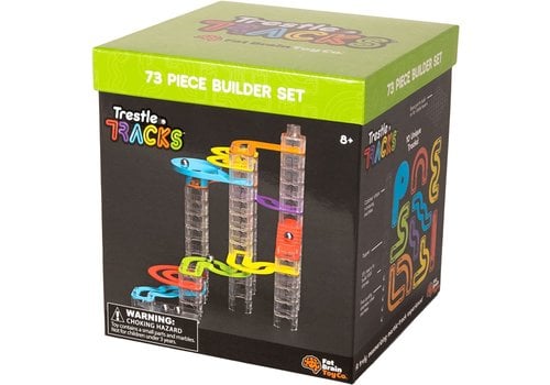 Fat Brain Toys Trestle Tracks - 73 piece Builder Set