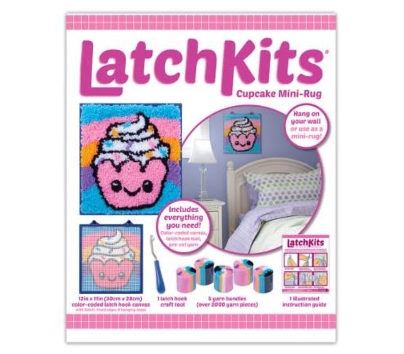 LatchKits™ Cupcake Mini-Rug Latch Hook Kit * - Learning Tree