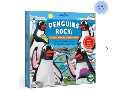 Eeboo Penguins Rock - A Fast Moving Board Game