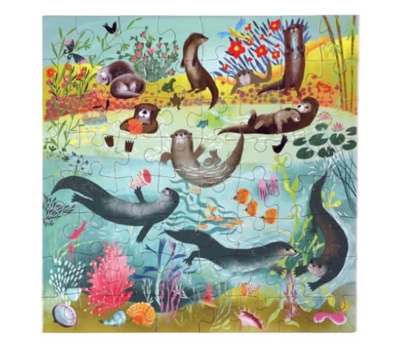 Otters at Play 64 piece puzzle *