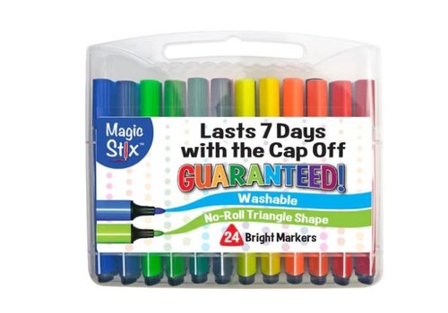 Triangular Magic Stix Markers 24 Pack