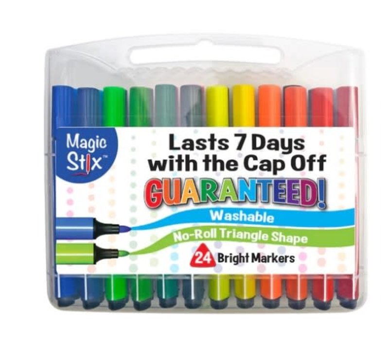Triangular Magic Stix Markers 24 Pack