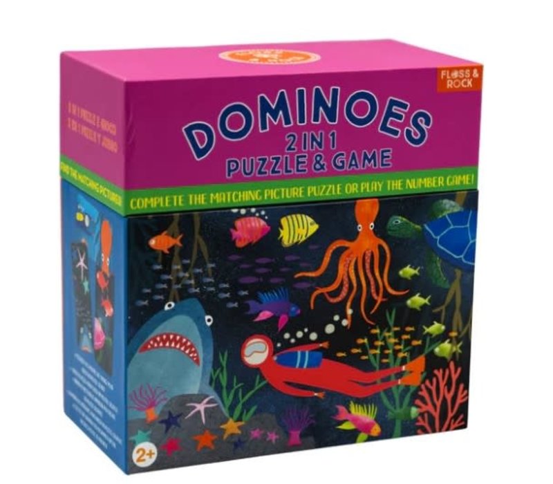 Dominoes 2 in 1 Puzzle & Game -Deep Sea