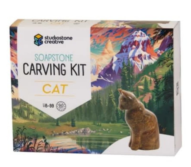 Soapstone Carving Kit - Cat*
