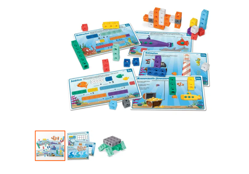 Learning Resources MathLink Cubes Kindergarten Math Activity Set: Sea Adventure