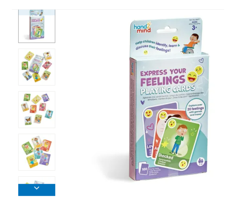 Express Your Feelings Playing Cards