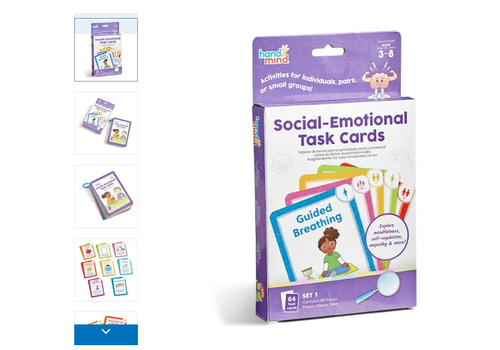 Hand2Mind Social-Emotional Task Cards- Ages 3+