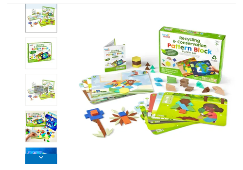 Hand2Mind Recycling & Conservation Pattern Block Puzzle Set*