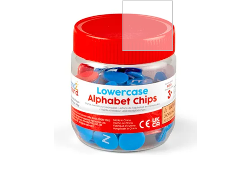 Hand2Mind Lowercase Alphabet Chips, 156 (with Magnetic Ring)
