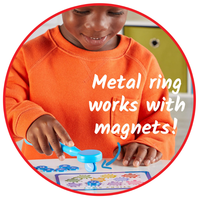 Lowercase Alphabet Chips, 156 (with Magnetic Ring)