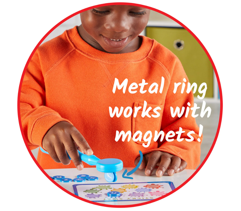 Lowercase Alphabet Chips, 156 (with Magnetic Ring)