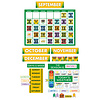 EUREKA Crayola Calendar Bulletin Board Set
