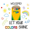 EUREKA Crayola Let Your Colours Shine Bulletin Board Set