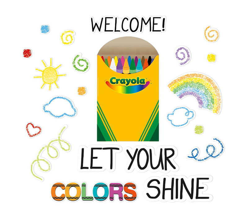 Crayola Let Your Colours Shine Bulletin Board Set