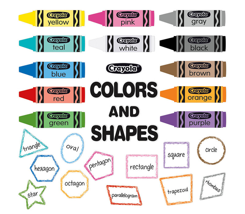 Crayola Colours and Shapes Bulletin Board Set*