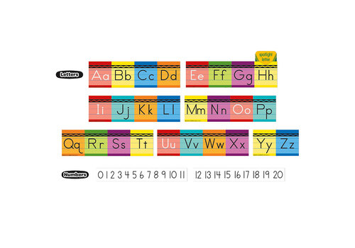 EUREKA Crayola Alphabet Mini Bulletin Board Set (D)*