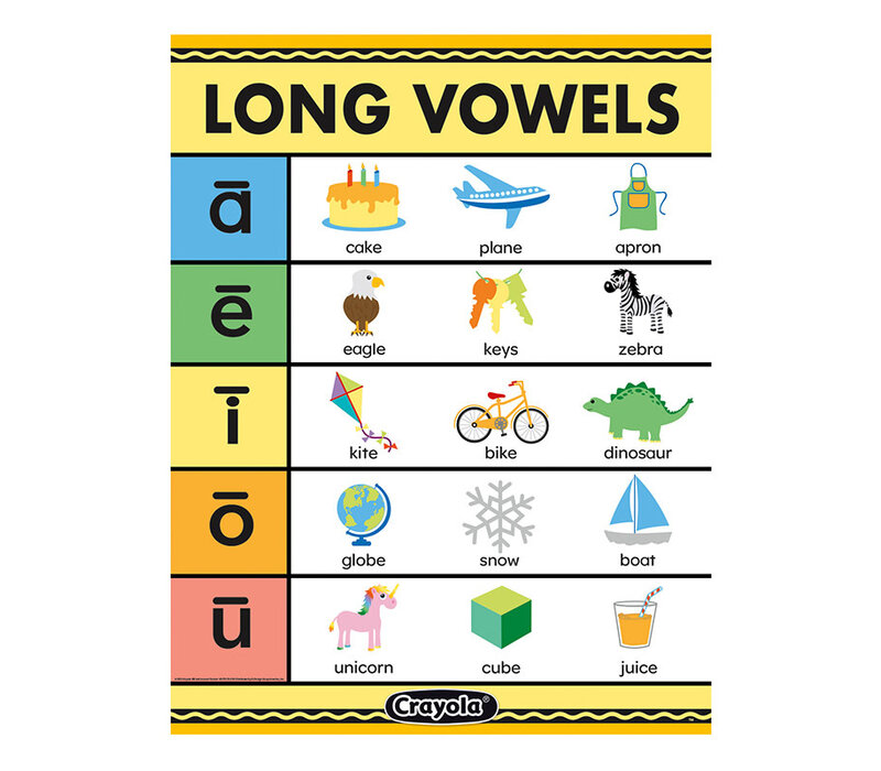 Crayola Long Vowels Chart