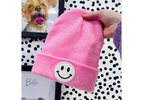 Lessons In Positivity Happy Face Hats (PINK)